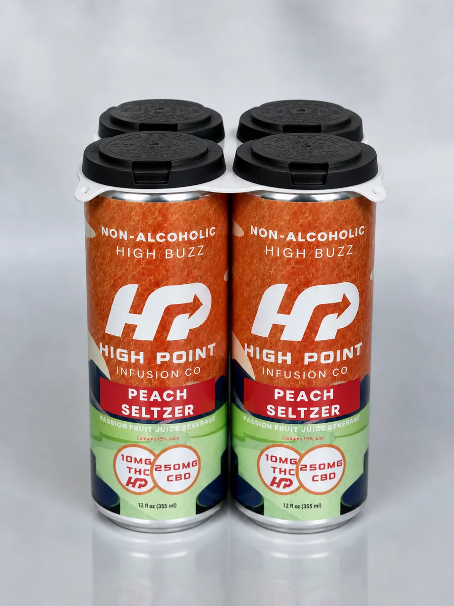 Peach Seltzer – High Buzz (10mg THC)